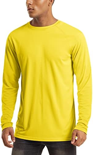 MAGCOMSEN Men's Long Sleeve Shirts UPF 50+ UV Sun Protection Athletic Shirts for Hiking Running Workout Rash Guard