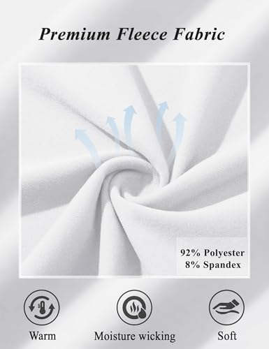 MAGCOMSEN Men's Thermal Shirt Fleece Lined Long Sleeve Athletic Base Layer Workout Top