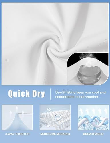 MAGCOMSEN Women's Polos Golf Shirts Short Sleeve UPF 50+ Collared Shirt Quick Dry Tennis Work Athletic Tops