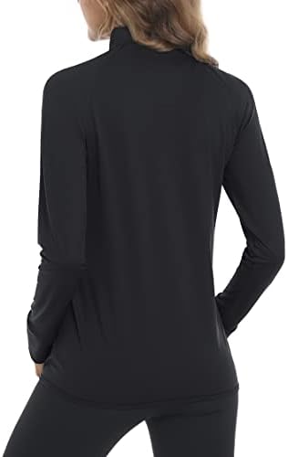 MAGCOMSEN Women's UPF 50+ Lightweight Athletic Jacket Sun Protection Full Zip Long Sleeve Shirts Hiking Outdoor Pockets