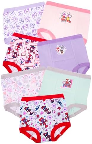 Marvel Girls' Spiderman & Ghost Spider Exclusive Toddler Potty Training Panties