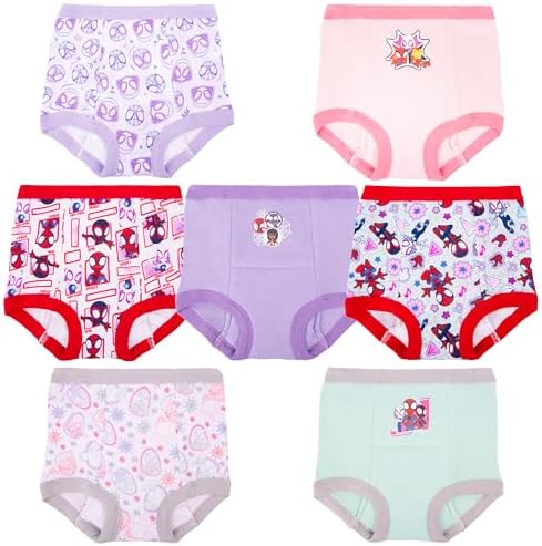 Marvel Girls' Spiderman & Ghost Spider Exclusive Toddler Potty Training Panties