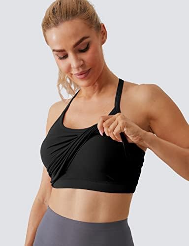 MathCat Workout Tank Tops For Women With Built In Bra Sleeveless Gym Tops Seamless Racerback Athletic Yoga Shirts