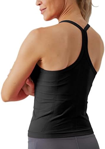 MathCat Workout Tank Tops for Women with Built in Bra Sleeveless Gym Tops Seamless Racerback Athletic Yoga Shirts