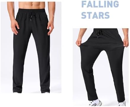 Men's Athletic Long Pants Lightweight And Quick-Dry With Pockets