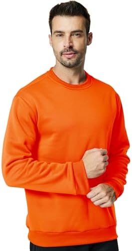 Men's Crewneck Sweatshirt Casual Long Sleeve Sweat Shirts Athletic Fleece Basic Pullover Shirts