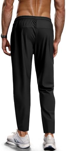 Men's Hiking Pants Quick-Dry Lightweight Sweatpants Outdoor Fishing Pants Water Resistant With Zipper Pockets