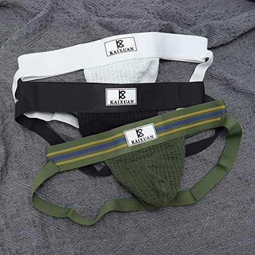 Men's Jock Strap Wide Band Mesh Male Underwear Jockstrap Athletic Supporter For Gym Vasectomy