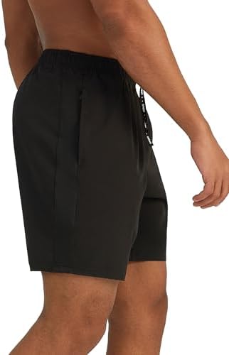 Mens 7'' Lightweight Athletic Shorts Quick Dry Gym Workout Running Shorts With Zipper Pockets
