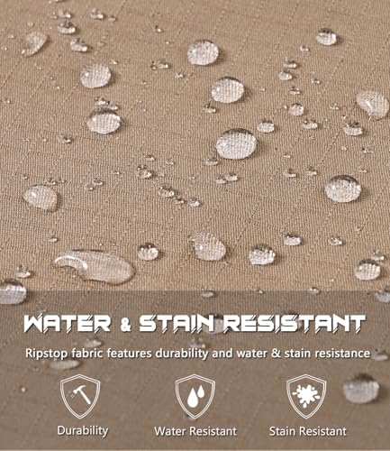 Mens Cargo Work Pants Durable Ripstop Tactical Pants With 7 Pockets Outdoor Water Resistant Hiking Woking Construction Pants