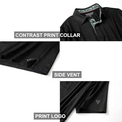 Mens Polo Shirts Short And Long Sleeve Casual Solid Stylish Dry Fit Performance Designed Collared Golf Polo Shirts For Men