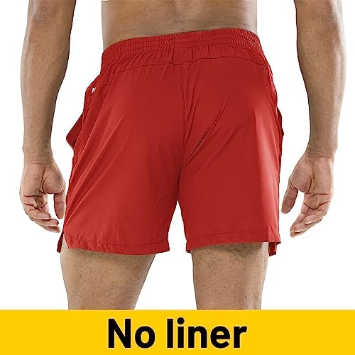 MIER Men's Workout Running Shorts Quick Dry Active 5 Inches Shorts With Pockets Lightweight Breathable