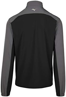Mizuno Youth Comp Long Sleeve Batting Jacket Black-Shade X-Large