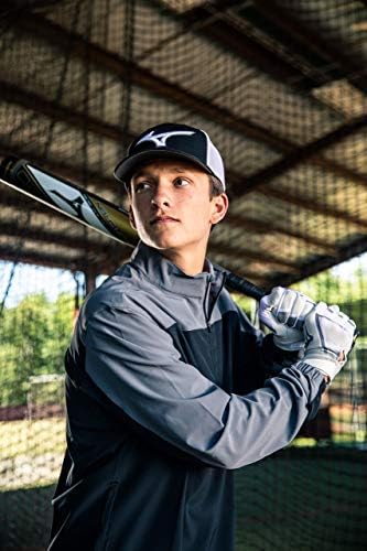 Mizuno Youth Comp Long Sleeve Batting Jacket Black-Shade X-Large