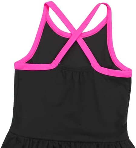 MODAFANS Girls Tennis Golf Dress Sleeveless Athletic Pleated Outfits Sets Built In Shorts With Pockets