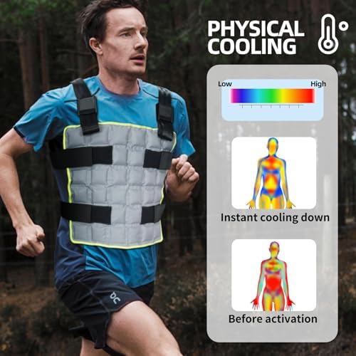 MR.ICE Cooling Vest For Men & Women - Adjustable Ice Vest For Motorcycle Workers Sports Outdoor Heat Relief
