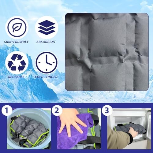MR.ICE Cooling Vest For Men & Women - Adjustable Ice Vest For Motorcycle Workers Sports Outdoor Heat Relief