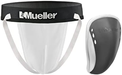 MUELLER Sports Medicine Men's Athletic Supporter with Flex Shield Cup Adult Jockstrap for Sports