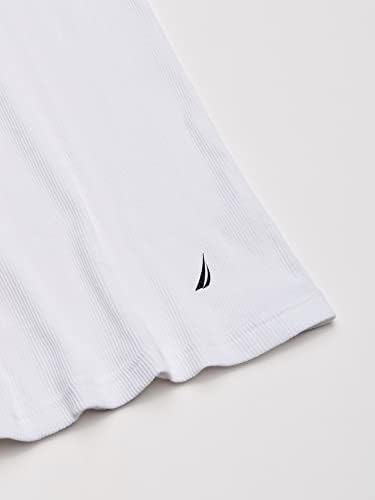 Nautica Men's 4 Pack Ribbed Cotton Tank Undershirts