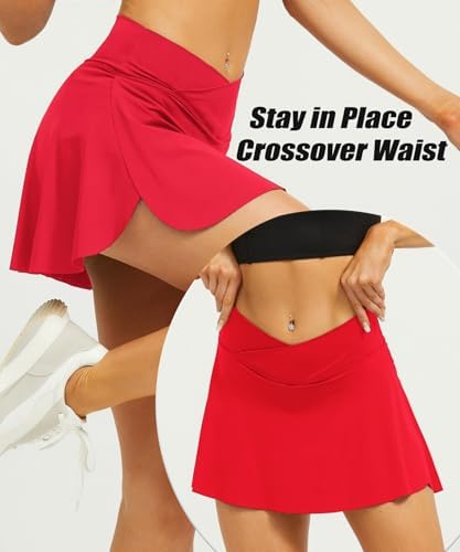 Navneet Women Tennis Skirts With Pockets High Waisted Golf Skirts Athletic Skorts Pleated Mini Skirt Workout Sport Pickleball