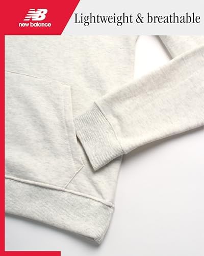 New Balance Active Girls Sweatshirt - Breathable Athletic Fleece Pullover Hoodies For Girls With Pockets (Sizes: 7-16)