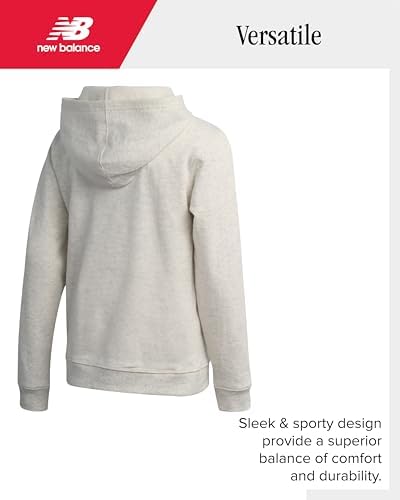 New Balance Active Girls Sweatshirt - Breathable Athletic Fleece Pullover Hoodies For Girls With Pockets (Sizes: 7-16)