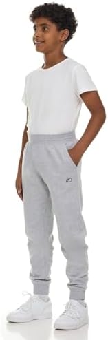 New Balance Boys Fleece Jogger 3 Pack – Kids Soft Cotton Blend Fleece Sweatpants With Pockets Athletic Fit Sizes 4-20
