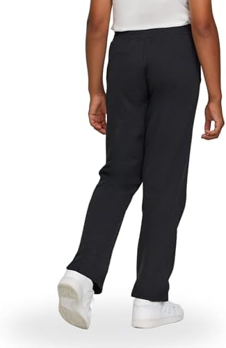 New Balance Boys Open Bottom Active Sweatpants – 2 Pack Soft Cotton Fleece Blend Pull-On Straight Leg Sweats Sizes 4-20