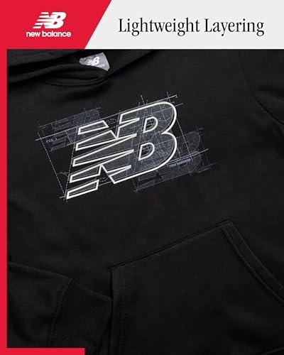New Balance Boys Sweat Suit Set - 2 Piece Soft Fleece Tracksuit Set With Pullover Hoodie & Jogger Sweatpants For Boys (8-16)