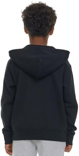 New Balance Boys Zip Up Hoodie – Full Zip Premium Cotton Blended Fleece Sweatshirt With Lined Hood Comfortable Fit