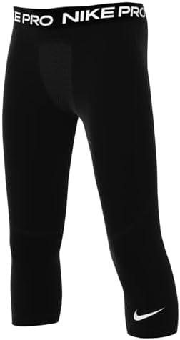 Nike Boys' Pro Dri-FIT 3/4 Length Tights Size L Black