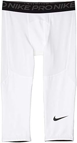Nike Kids Boy's Pro 3/4 Tights (Little Kids/Big Kids) White/Black Medium