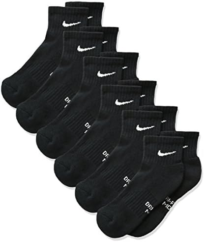 NIKE Kids' Everyday Cushioned Ankle Socks (6 Pairs)