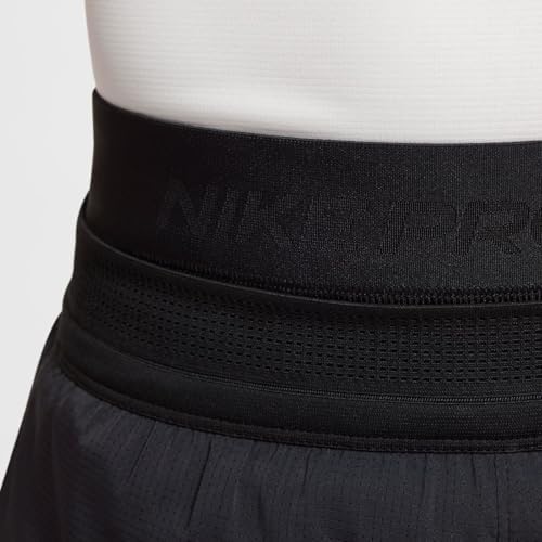 Nike Pro Warm Big Kids' (Boys') Dri-FIT Training Tights (HF4364-010 Black/White)