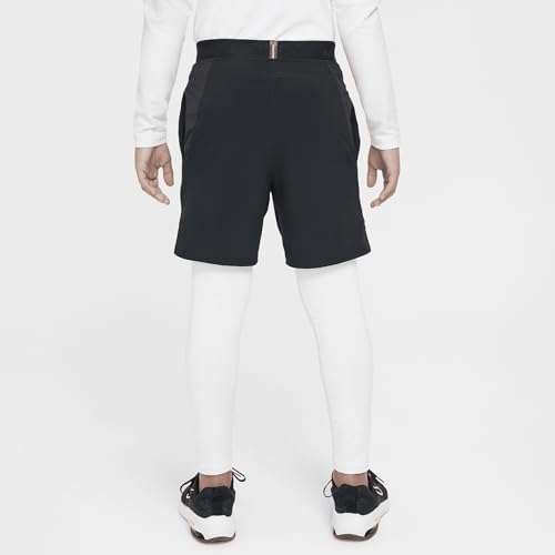 Nike Pro Warm Big Kids' (Boys') Dri-FIT Training Tights (HF4364-100 White/Black)
