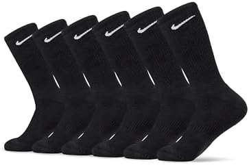 Nike Unisex Adult Everyday Cushioned Training Crew Socks (6 Pairs)