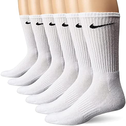 Nike unisex-adult Performance Cushion Crew Socks With Band (6 Pairs)