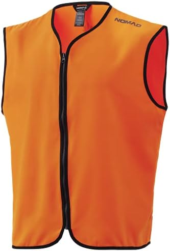 NOMAD mens Blaze Vest Hunting Orange Zip Up Hunting Vest