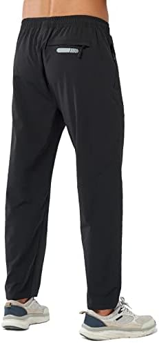 NORTHYARD Men's Athletic Pants Running Workout Joggers Lightweight Gym Jogging Track Casual Sweatpants With Zipper Pockets