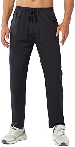 NORTHYARD Men's Athletic Pants Running Workout Joggers Lightweight Gym Jogging Track Casual Sweatpants With Zipper Pockets