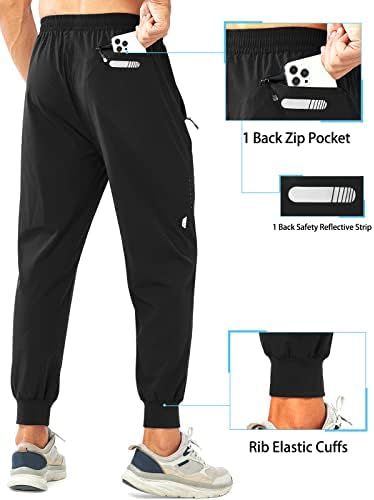 NORTHYARD Men's Athletic Running Pants Lightweight Workout Joggers Quick Dry Gym Sweatpants Active Sports Track Training