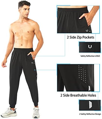 NORTHYARD Men's Athletic Running Pants Lightweight Workout Joggers Quick Dry Gym Sweatpants Active Sports Track Training
