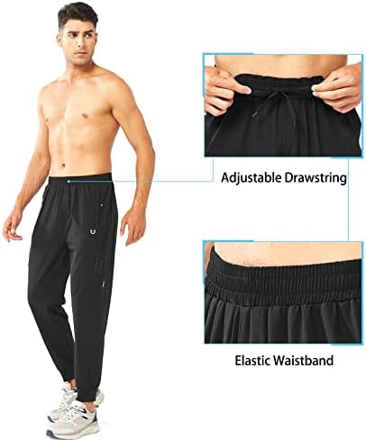 NORTHYARD Men's Athletic Running Pants Lightweight Workout Joggers Quick Dry Gym Sweatpants Active Sports Track Training