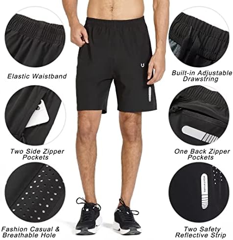 NORTHYARD Men's Athletic Running Shorts Quick Dry Workout Shorts 7"/ 5"/ 9" Lightweight Sports Gym Basketball Tennis Hiking