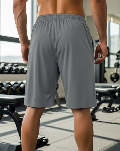 NY Threads Mens Athletic Shorts 2 Pack Quick Dry Lightweight Running Workout Gym Shorts With Pockets