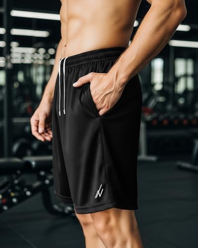 NY Threads Mens Athletic Shorts 2 Pack Quick Dry Lightweight Running Workout Gym Shorts With Pockets