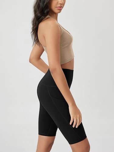 ODODOS Women's Tummy Control Biker Shorts 2.0 With Pockets High Waist Athletic Workout Yoga Shorts-3.5''/ 5"/ 8" / 10" Inseam