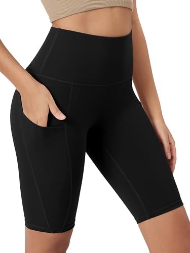 ODODOS Women's Tummy Control Biker Shorts 2.0 with Pockets High Waist Athletic Workout Yoga Shorts-3.5''/ 5"/ 8" / 10" Inseam