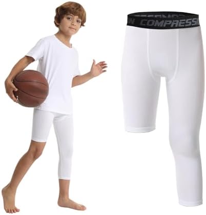 OEBLD Single Leg 3/4 Compression Tights Unisex Sports Compression Pants Basketball Leg Sleeves