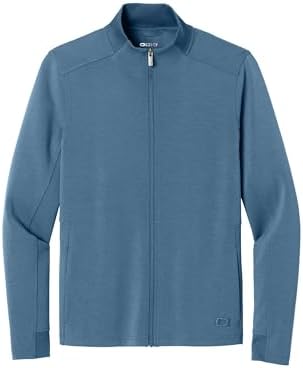 OGIO Unisex Transcend Full Zip Sleek Zip Up Jacket for Men & Women Stretchy Double Knit Jacket for Work & Casual Wear